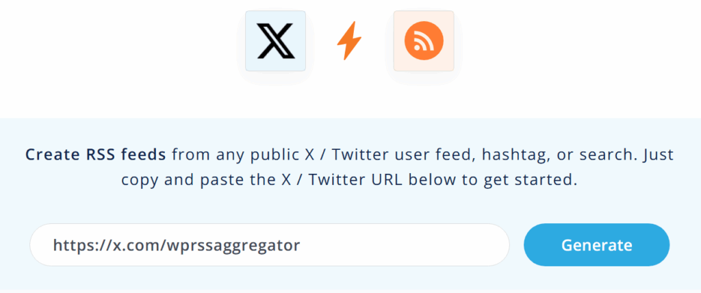Create an X / Twitter RSS feed with RSS.app