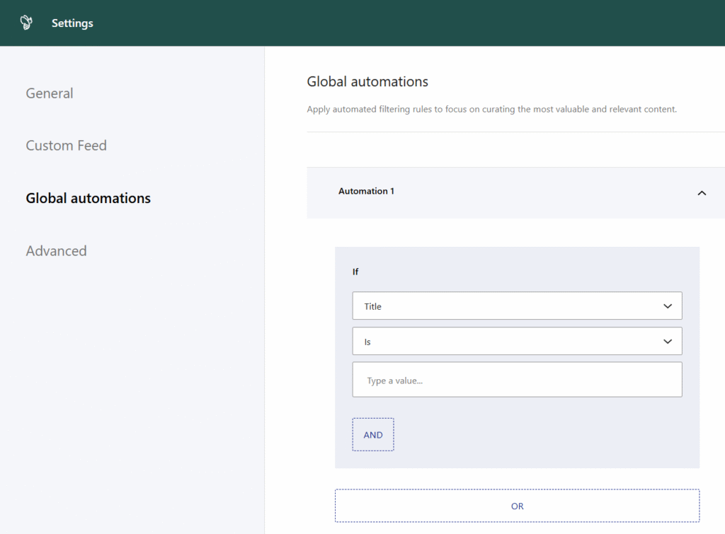 Global automations in WP RSS Aggregator