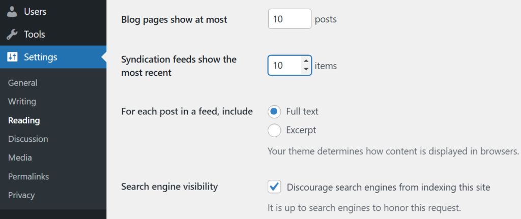 Configuring how much content to syndicate in WordPress